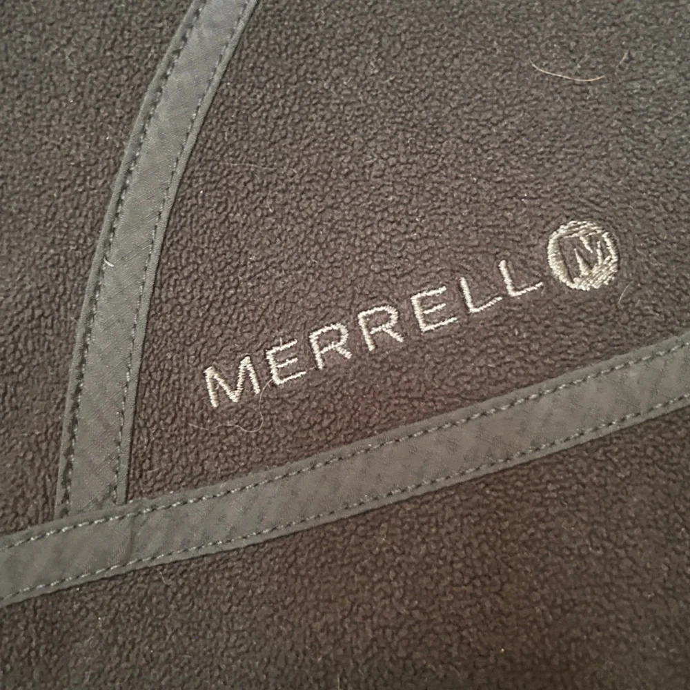 Merrell AEROBLOCK Full Zip Jacket Women’s L Charcoal Fleece Windbreaker - Picture 3 of 8